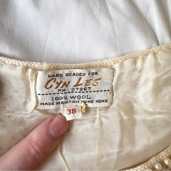 Vintage beaded sweater - Picture 3 of 4